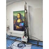 3D UV smart vertical wall printer, digital varnish inkjet printing machine, direct to wall artwork indoor outdoor Large format
