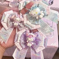 Genuine Sanrio Blind Box Girls Daydream Series Hair Accessories Bow Hair Clips Hello Kitty My Melody Kuromi Pendant Girl Gifts