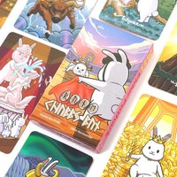 Chubby Bun Rune Ver.3 Rabbit Oracle Cards Tarot Divination Deck