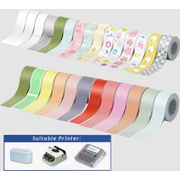 1Roll Adhesive Label Maker Paper for MAKEID M1/L1/E1 Mini/Mini HD Laminated Office Labeling Tape