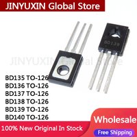20Pcs BD132 BD135 BD136 BD137 BD138 BD139 BD140 BD235 BD236 BD237 BD238 TO-126 Transitor In Stock Wholesale