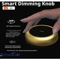 Shineknot Tuya Zigbee Smart Switch Metal Remote Control Dimming Color Mixing Music Curtains Wireless Bluetooth Mesh Knob