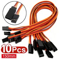 10/1Pcs 30-Core Servo Extension Cable Cord 15cm JR Female Male Lead Wire Connector for RC Futaba Airplanes Remote Control Cables