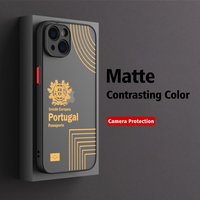 Portugal Passport Phone Case For Samsung Galaxy S25 S24 S23 S22 S21 S20 S10 FE Note20 Plus Ultra Lite 5G Back Cover