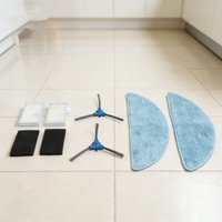 For Cecotec For Conga M70 / M70 For Genesis Robot Vacuum Cleaner 2 Mop Cloths 2 Side Brushes 2 Filters Kit