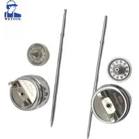 T110/TE20 PRO LITE Nozzle Needle and Nozzle Cap Set 1.3/1.8MM Spray Gun Nozzle Kit for PRO LITE Spray Gun