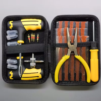 AliExpress NONE Universal Multi-Function Tyre Repair Kit With Pliers Valve Tools Storage Case For Car Motorcycle Bike Roadside Repair