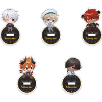 Anime Obey Me! 10cm Acrylic Stand Mammon Leviathan Beelzebub Satan Diavolo Solomon Belphegor Model Plate Desk Decor Fans Gift