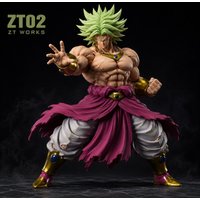 In Stock! ZT Studio Dragon Ball Super Saiyan ZT02 ZT02B Broly Green Hair Ancient Warrior Action Anime Figures Models Toys Gifts