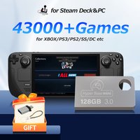 Batocera 128G USB 3.0 Game Disk 43000+Retro Games for XBOX/PS3/PS2/Wii/MAME/SS/N64/DC/3DO 74 Emulators for Windows PC&Handheld