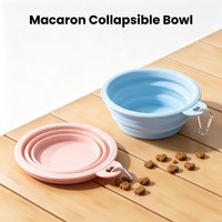 Portable Pet Silicone Bowl Collapsible Dog Water Food Bowl Lightweight Outdoor Camping Hiking Pet Supplies