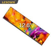 LESOWN Wide Stretched Bar Screen Display 12.6 inch IPS HD 1920x515 HDMI USB-C Touchscreen LCD Panel Module for Windows PC