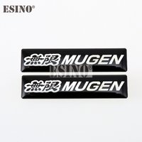 2 x 3D Car Styling Aluminum Glue Decal Car Trunk Emblem Car Adhesive Badge for Mugen