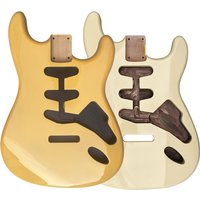 Alder ST Guitar Body, SSS Glossy Electric Guitar Part, Vintage Yellow Guitar Replacement for Stratocaster Style DIY