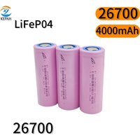 26700 3.2V 4000mAh LiFePO4 Rechargeable Battery Suitable for LED Flashlights and Lithium-ion Battery Packs