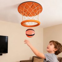 Indoor Basketball Hoop Over Door Foldable Mini Hoop Set with Ball Net for Kids Teens Bedroom Playroom Apartment Sports Game