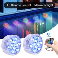 LED Underwater Lantern RGB Swimming Pool Underwater Light Outdoor Battery Powered Submersible Light Swimming Pool Accessories