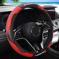 Carbon Fiber Racing Sport Steering Wheel Cover - Anti-Slip Grip for Most Cars & SUVs, Enhanced Comfort & Easy Installation