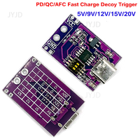 PD/QC/AFC Fast Charge Decoy Trigger Support 5V 9V 12V 15V 20V Fixed Voltage Output Type-C USB For Phone Solar Fast Quick Charger