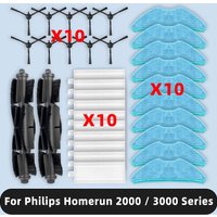 Fit For ( Philips Homerun 2000 / 3000 Series XU2000/20, XU2100/10, XU2100/20, XU3100/01, XU3000/02 ) Parts Brush Filter Mop