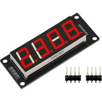 TM1637 LED Display Module For Arduino 7 Segment 4 Bits 0.56 Inch Clock RED Anode Digital Tube Four Serial Driver Board Pack