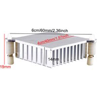 Aluminum Heat Sink for PC Motherboard 4cm X 40mm Center-to-Center Mounting Hole Spacing 60mm North-South Bridge CPU Cooling