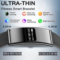 New Sport Fitness Tracker Smart Bracelet IPX8 Waterproof Heart Rate Sleep Monitor Pedometer Call Reminder Smartwatch Men Women