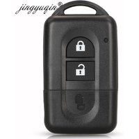 jingyuqin 2 Buttons Remote Car key Shell for Nissan Micra Xtrail Qashqai Juke Duke Uncut Blade Auto Key Fob Case Replacement