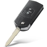 KEYYOU For Mazda 3 5 6 Folding Flip Remote Car Key Shell Case 3 Buttons Replacement