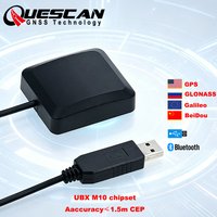 QUESCAN Windows Android Bluetooth GPS Empfänger NMEA USB M10 GPS Galileo BeiDou Antenne GNSS Empfänger für Auto Marine Landwirtschaft
