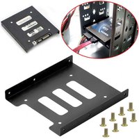 2.5-inch Ssd Hdd to 3.5-inch Metal Mounting Adapter Bracket Base Screw Hard Drive Bracket Metal Mounting Kit Bracket Pc Case Ssd