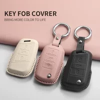 Car Key Case Cover for VW Volkswagen Lavida Golf 7 MK7 Tiguan MK Polo Tiguan Passat Golf Jetta 2 T-roc T-cross for Skoda Octavia