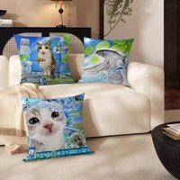 Frutiger Aero Art pillow cover sofa cushion cover home room decoration children gift
