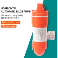 Marine pump yacht narrow horizontal automatic bilge pump pumping pump induction drainage DC 12V24V