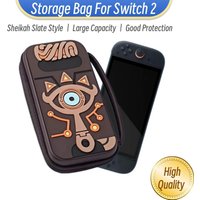 Portable Travel Bag for Switch 2, Sheikah Slate Case with 12 Game Slots, Lightweight Protective Storage for NS2 Accessories