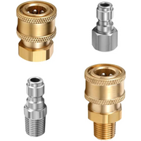 High Pressure Washer Nozzle Adapter, 1/4" Quick Connect Coupler with G1/4 Male Female Thread Fitting