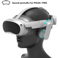 Ear Muffs For PICO 4 Ultra PRO VR Headset Enhanced Sound Adjustable Comfort Earmuffs For PICO4 Head Strap Accessories