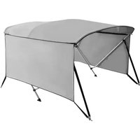 3/4 Bow Boat Bimini Top, Waterproof Marine Canvas Sunshade with Removable Sidewalls,UV-Proof Boat Canopy Aluminum for Yacht