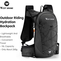 WEST BIKING 10L Hydration Backpack Lightweight Breathable Waterproof Reflective Outdoor Bag for Cycling Hiking Running Sports
