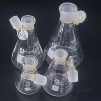 50ml To 1000ml Borosilicate Glass Laboratory Triangle Glass Erlenmeyer Flask Conical Flask With Cap