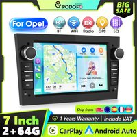 Podofo 2Din Autoradio für Opel Astra Antara Vectra Corsa Zafira Meriva Auto-Multimedia-Player Carplay Android Auto MirrorLink GPS