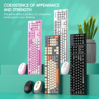 2.4G Wireless Keyboard&Mouse Combo Rechargeable Full Size Wireless Keyboard and Mouse Set For Laptop Computer Macbook PC Gamer