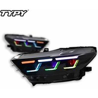 - Car Lights for Fo-rd Mustang RGB Headlight LED Projetor Head Lamp Daytime Running Light Automotive Accessories 2015-2017