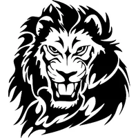 Car Stickers Personalized Creative Stickers Mighty Lions Wild Animals Car Decoration Waterproof and Sunscreen PVC 18*16cm
