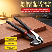 1pc Carbon Steel Nail Puller Pliers With Non Slip Handle Multi-Functional Use For Home Improvement Woodworking Tool