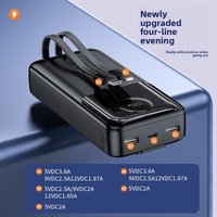 20000mAh Power Bank W/Built-in Cable 30W PD Fast Charging CCC Certified for IPhone Samsung Android Portable Charger QC3.0