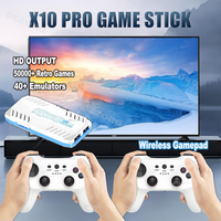 X10 PRO Game Console Built In 50000+ Retro Game 128G Game Stick 4K TV Gaming Consola Wireless Gamepads Video Games