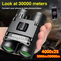 4000X25 HD Portable Powerful Binoculars Monocular Long Range BAK4 Telescope Folding Optics for Hunting Camping Outdoor