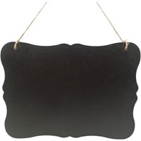 1pc Multi-purpose Antique Wooden Blackboard Hanging Sign, Both Sides Used, Standard Chalk Message Board Of Shop/bar/barber Shop