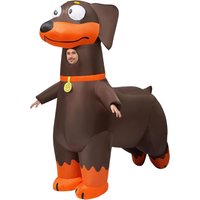 Adult Inflatable Dog Costume Funny Puppy Mascot Suit Blow Up Animal Costume for Halloween Party Carnival Cosplay Festival